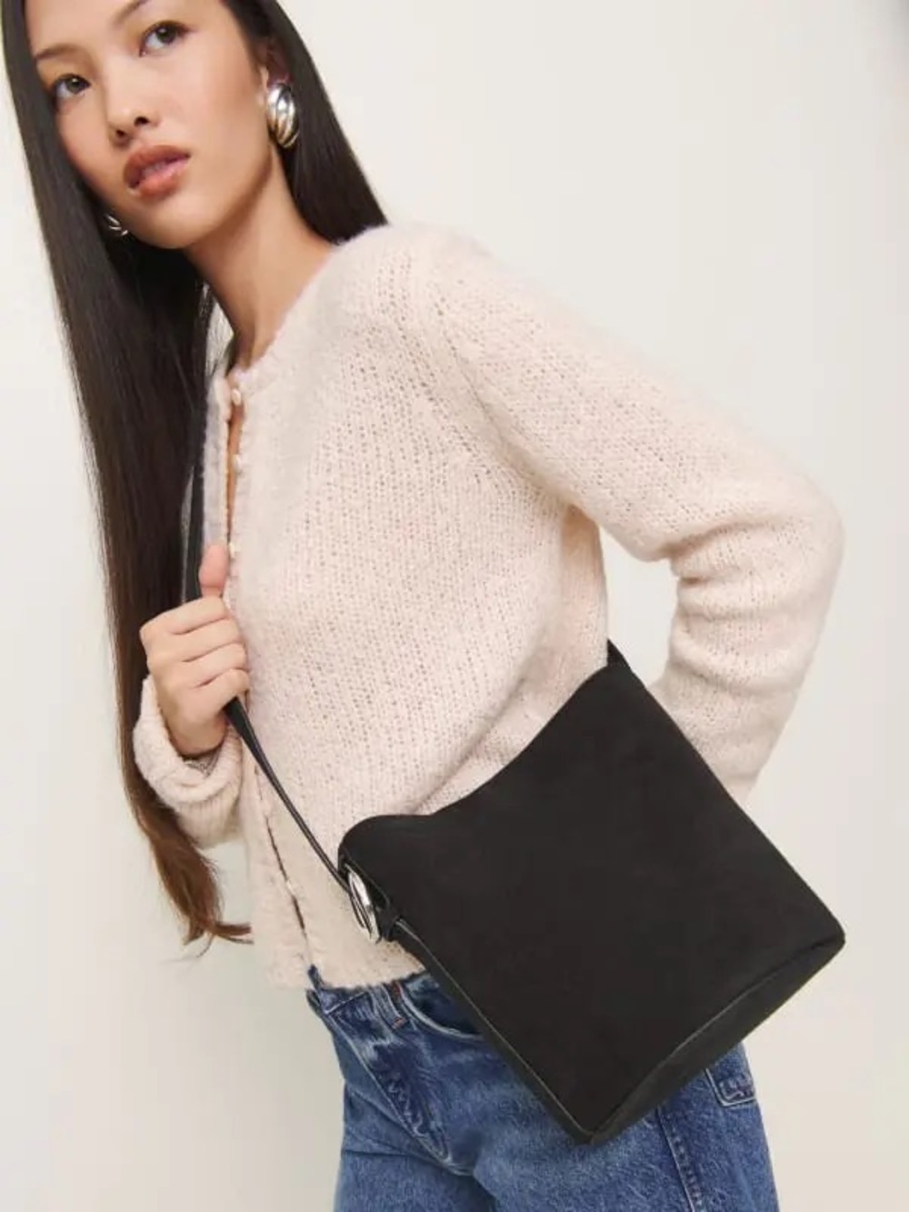 Reformation Small Seleena Bucket Bag